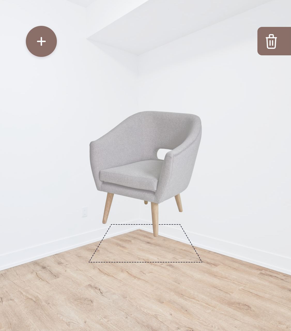 Choose furniture with augmented reality